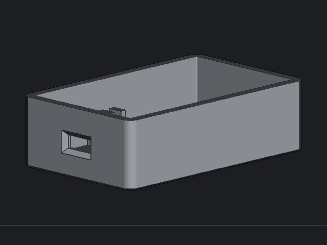 Rendered view of the base